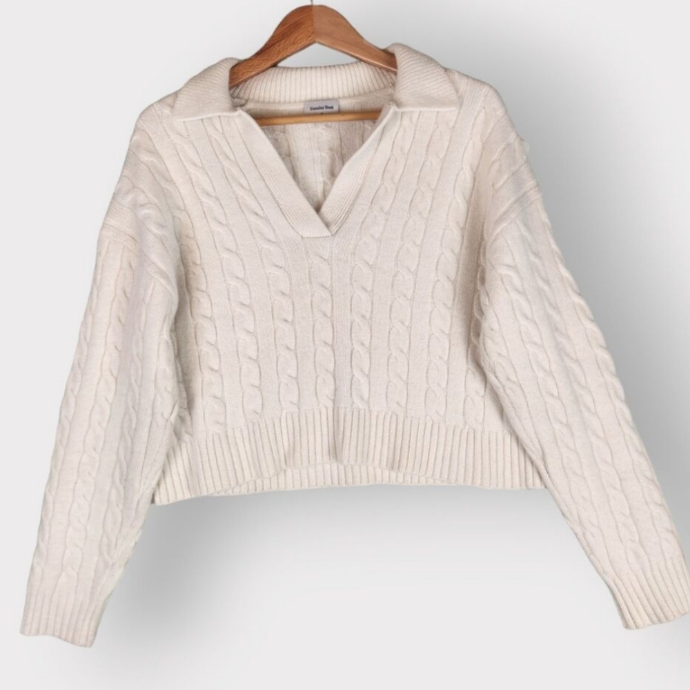 Artizia Sunday Best Wool Lottie crop sweater